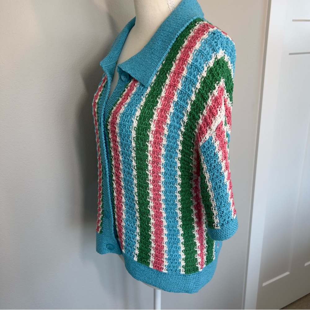 Love Riche Multicolor Striped Cardigan - Picture 5 of 7